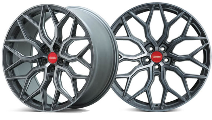 Vossen tinted matte gunmetal finish